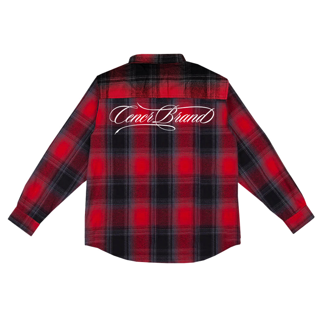 Script Flannel (Red)