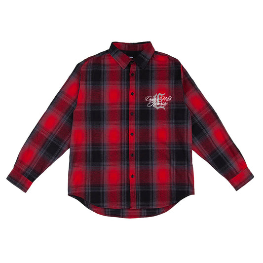 Script Flannel (Red)