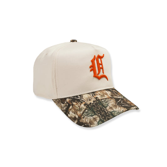 Cream / Camo Snapback