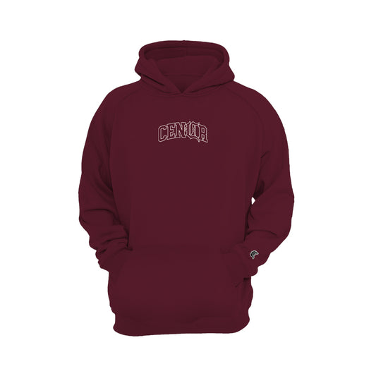 Maroon C English Hoodie
